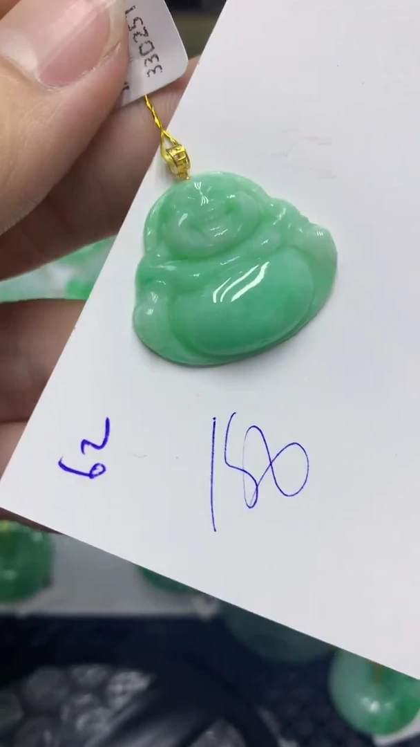 颈饰18K金镶嵌翡翠翡翠111111111