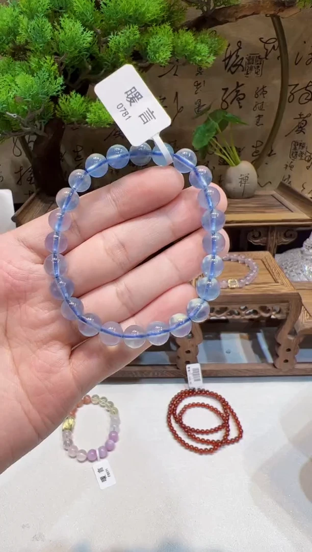 未镶嵌手链海蓝宝石手饰@@