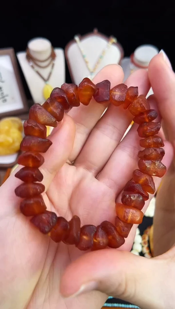 琥珀未镶嵌珠宝奇石柒月