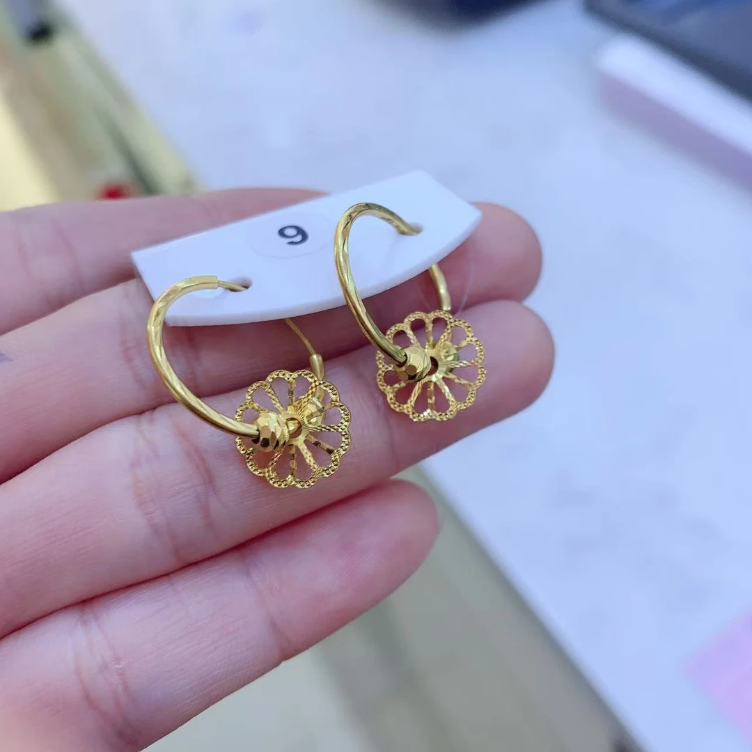 足金999时尚耳饰3.58g