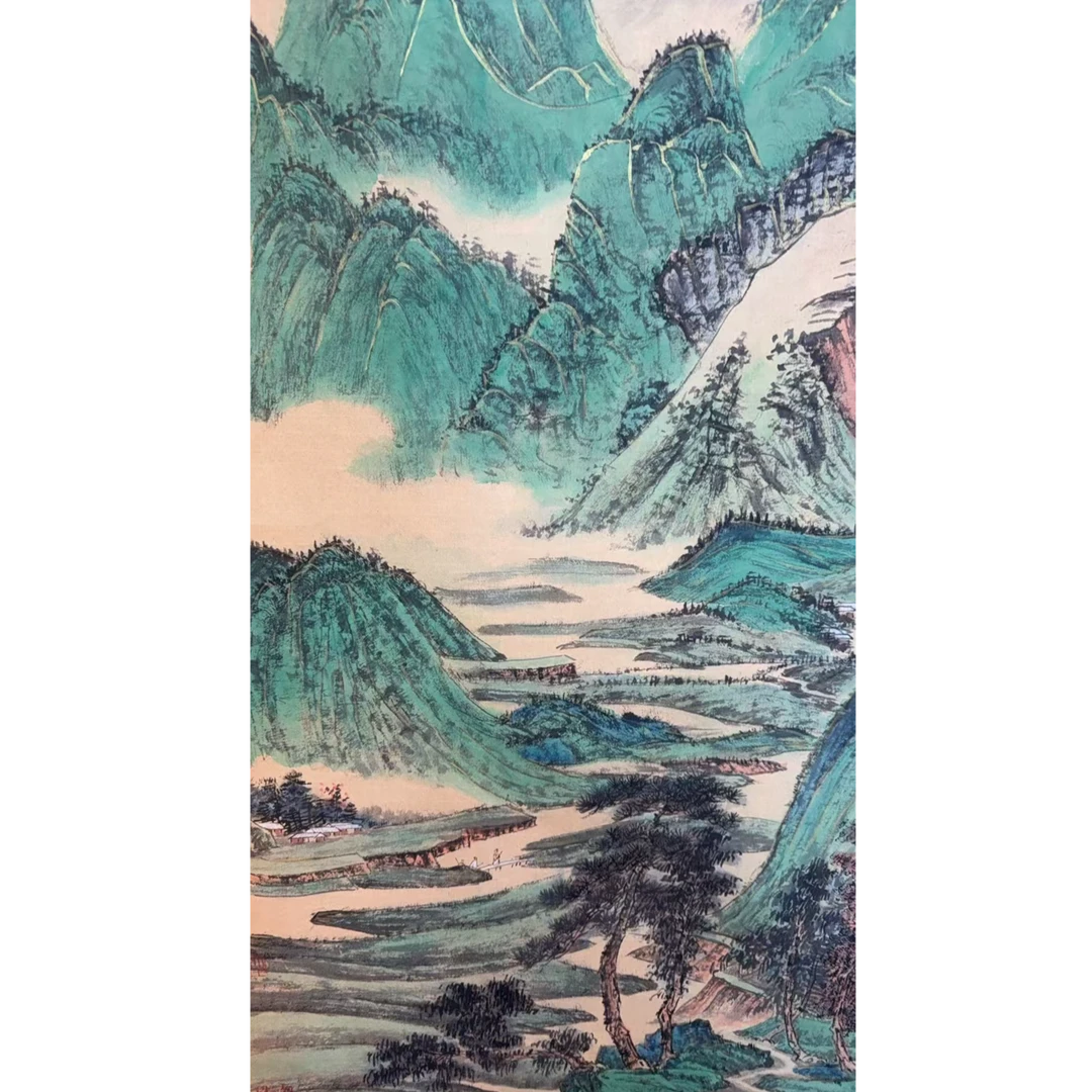 张老款 山水立轴 135 65 7.8平尺