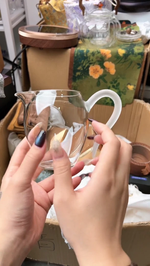 禾墨清雅茶海磨砂白