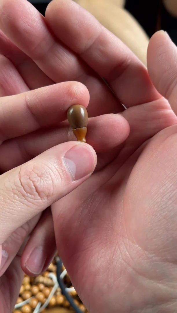 手串菩提根/象牙果y****8王胖子文玩工作室菩提根三通定向