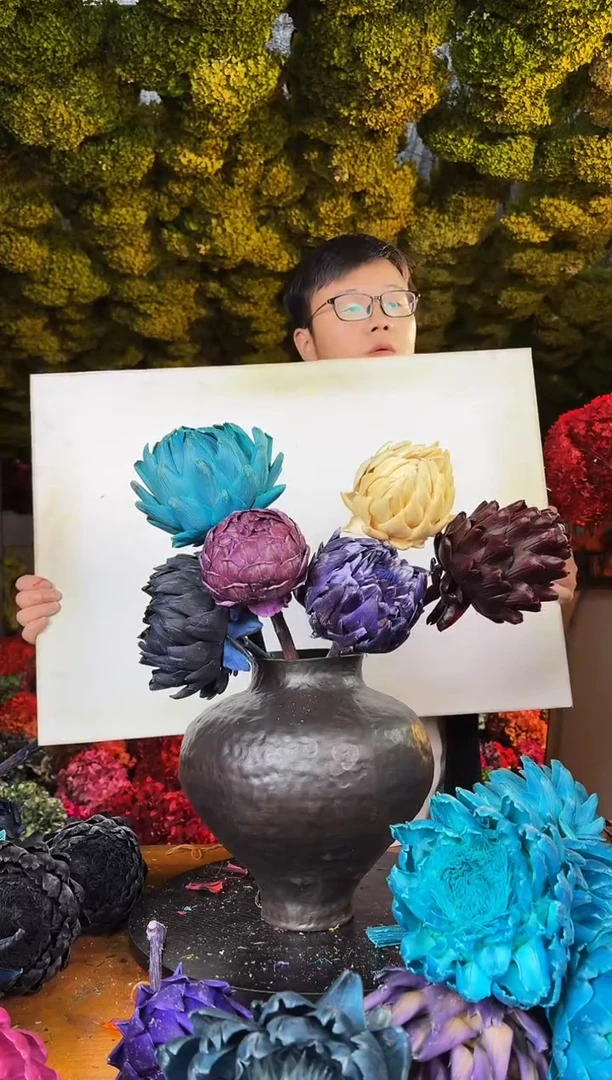 152   山前小麦 · 多色永生洋蓟6枝