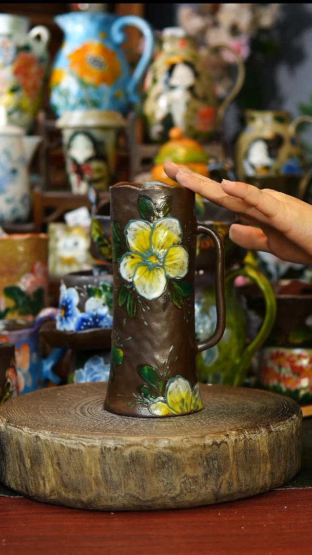 陶瓷218景德镇手工手绘釉下彩