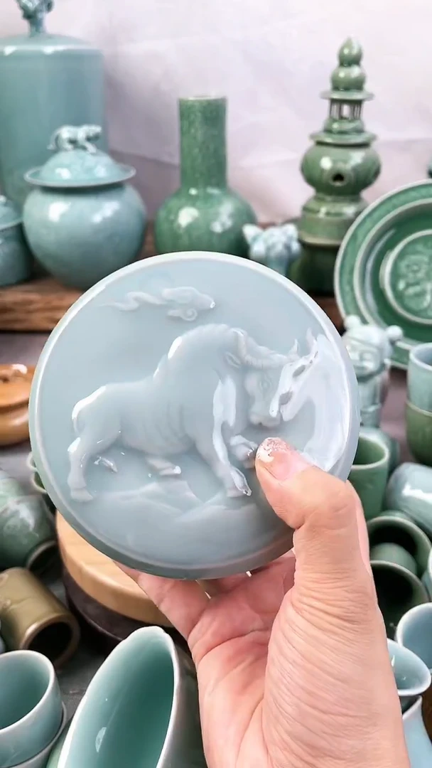 特价福利 微瑕 慧仙青瓷