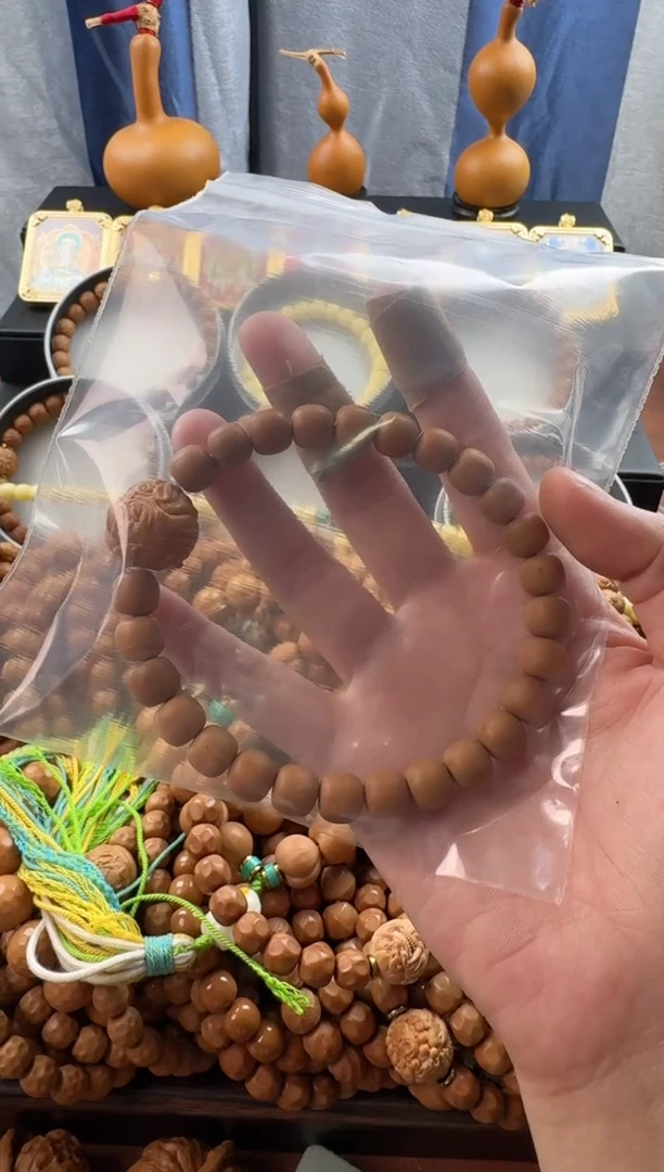 手串猴头核桃难*寻老型送单颗雕刻瑕疵