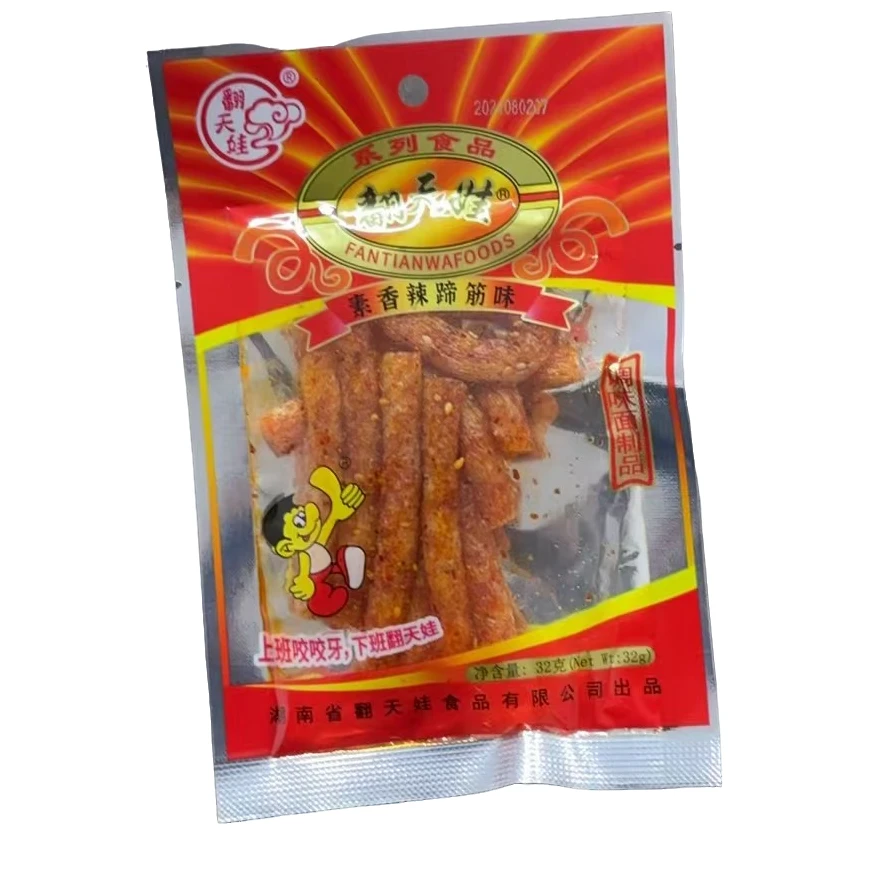 翻天娃系列食品翻天娃素香辣蹄筋味32克