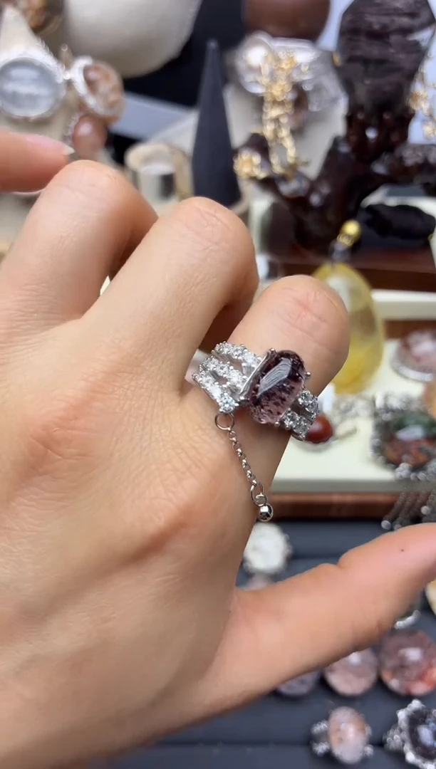 银S925镶嵌珠宝半成品水晶定制定制