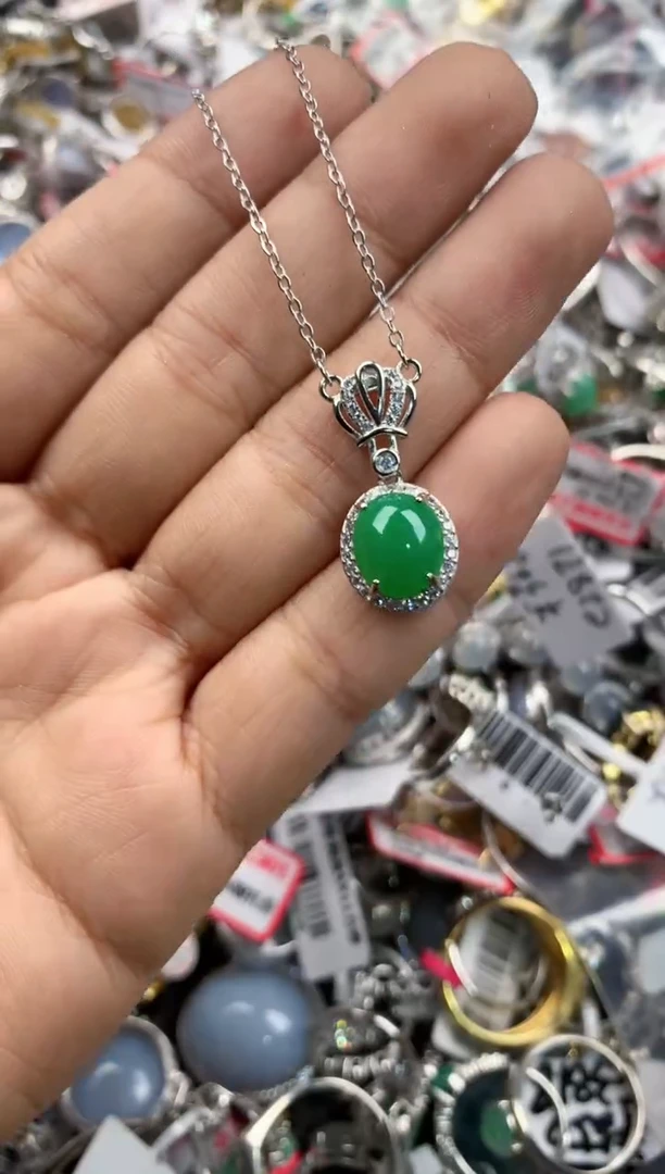 银S925镶嵌戒指翡翠121212----2