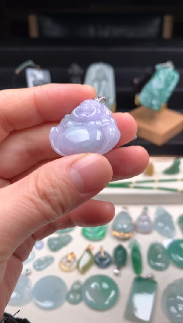 颈饰银S925镶嵌翡翠吊坠