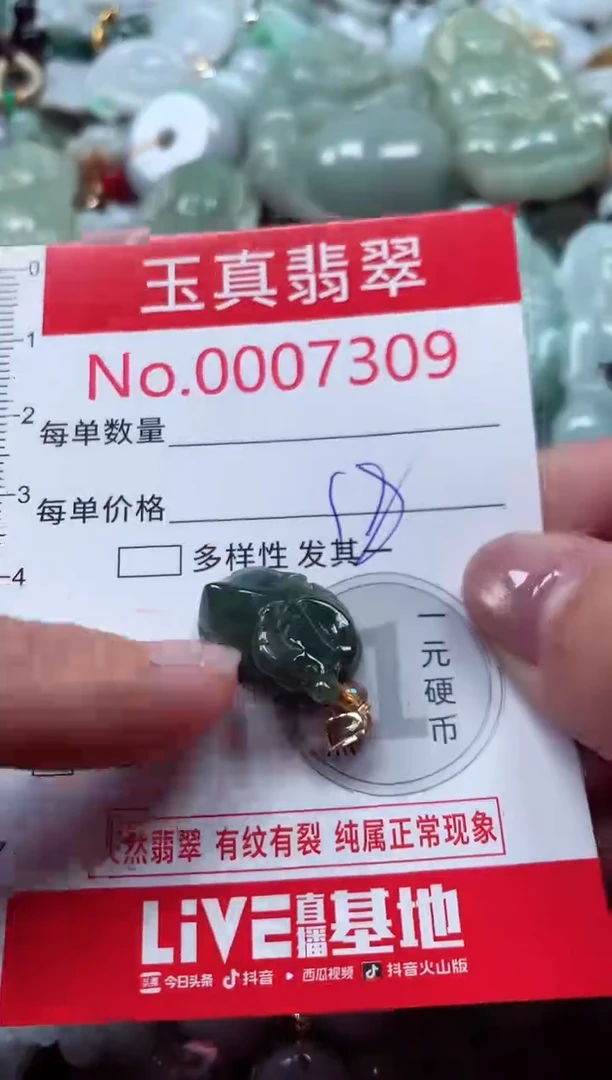 吊坠(不含链)未镶嵌翡翠7309