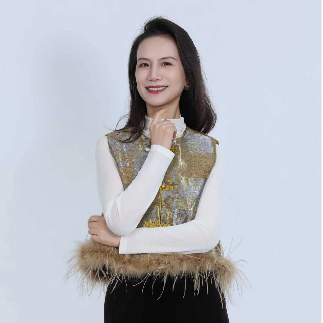 新中式马甲【松间照】亮片提花印花马甲圆领女新中式网红国风马夹