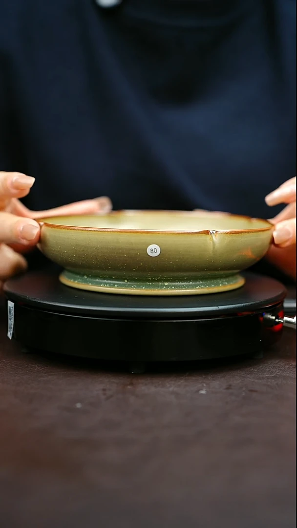 80#原矿钧瓷炉钧釉壶承