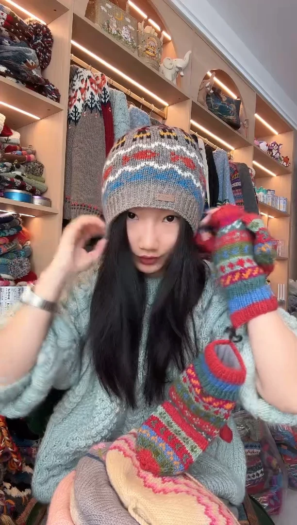 羊毛美利奴年年有余冷帽