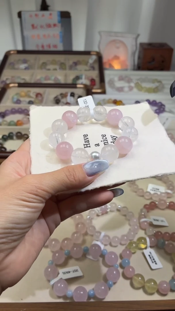 未镶嵌手串水晶132 (天然水晶默认有瑕,介意者勿拍)