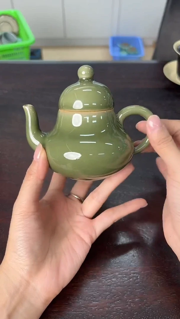 龙泉云间青瓷小米茶器