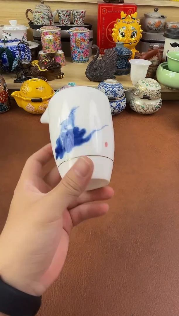 陶瓷茶具摆件旅行套组