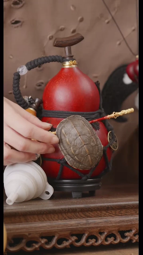 【闪购商品】79号精品天然大漆工艺防渗内胆酒葫芦~