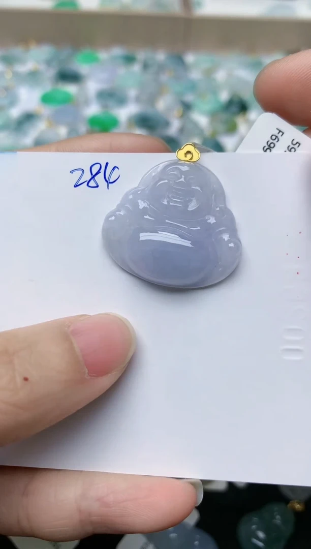 【闪购商品】翡翠颈饰18K金镶嵌天然翡翠A货    284