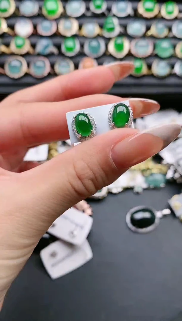 【闪购商品】翡翠戒指银S925镶嵌1111111