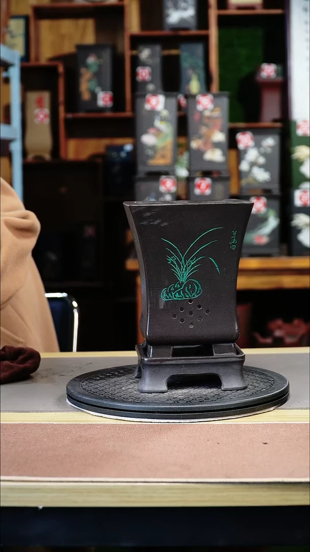 紫砂花盆紫砂花盆