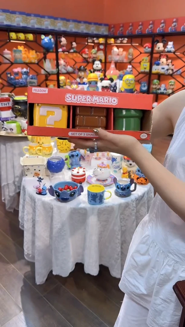 瓷片@@超级玛丽零食盒三件套（礼盒）