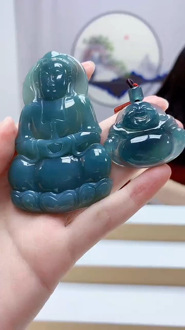 未镶嵌定制翡翠4852zm-毛货挂件70