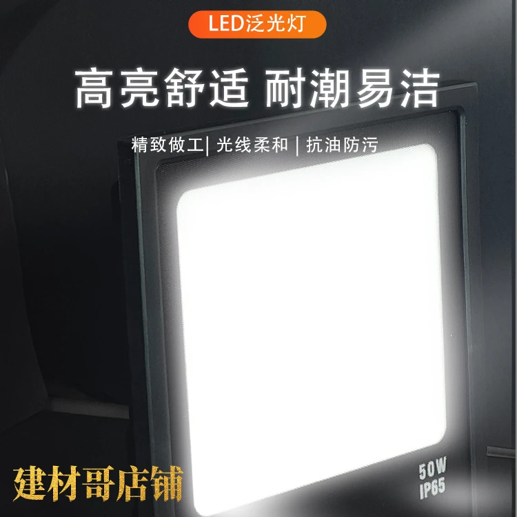 卡迪之光极光白光LED泛光灯投光防水防雷击抗浪涌灯庭院探照路灯