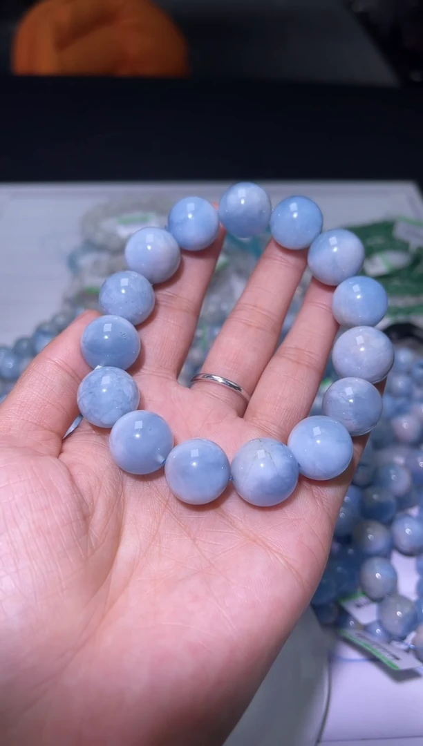 1海蓝宝石（处理）J093-海蓝宝单圈-多样性发其一