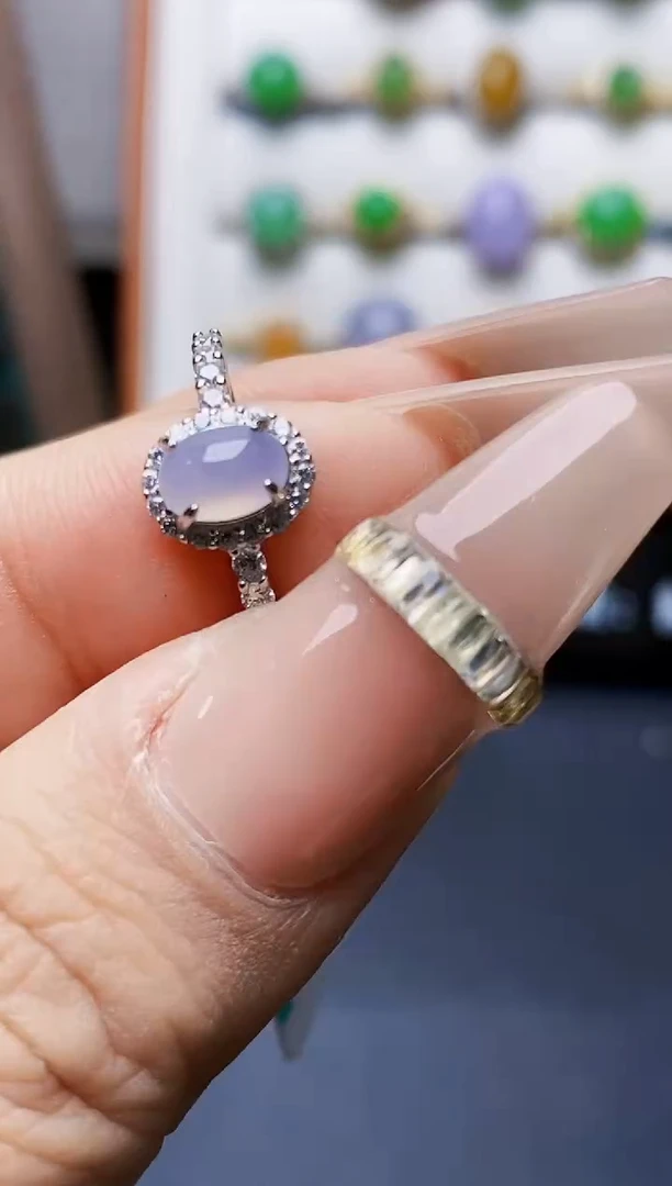 银S925镶嵌戒指翡翠1579