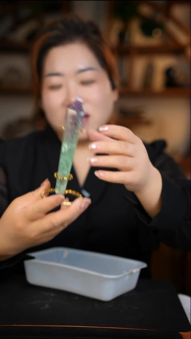 未镶嵌权杖萤石萤石权杖D52