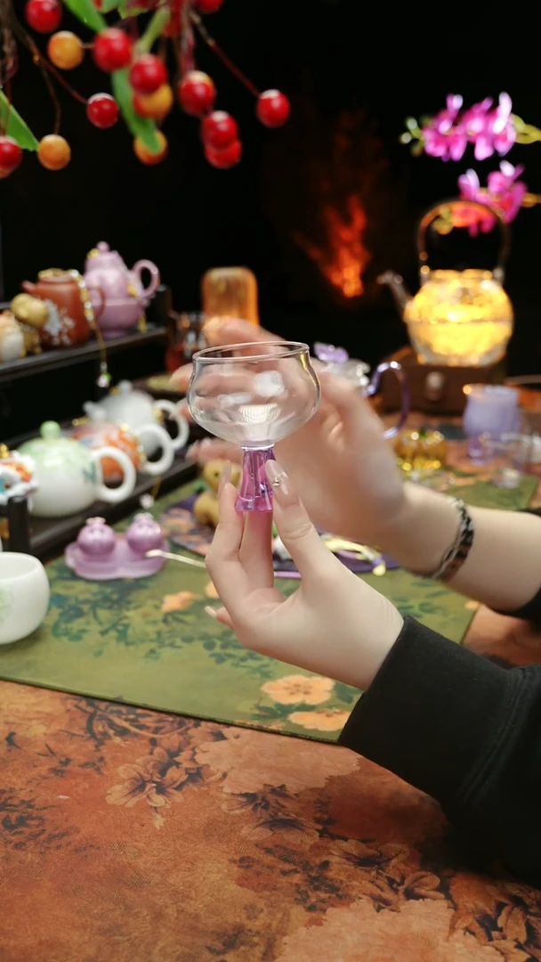 【闪购商品】紫色高足主人杯60cc@@@@@@@