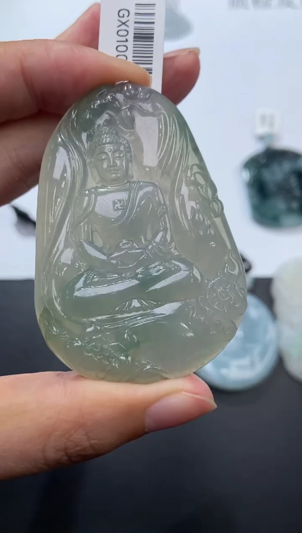 未镶嵌挂件翡翠374420    多人