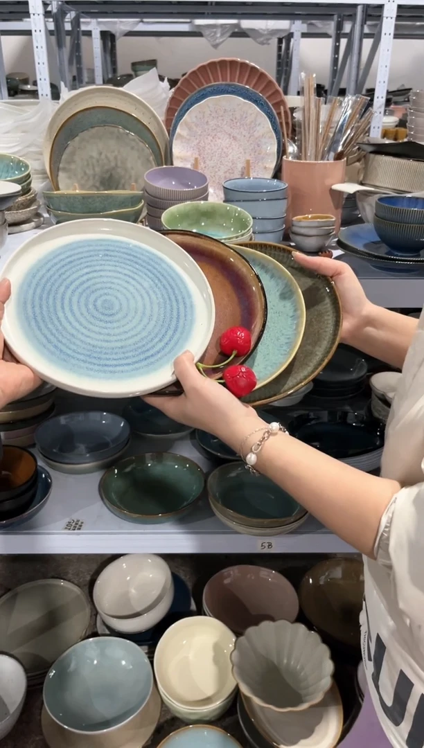 【闪购商品】瓷片外贸尾货瑕疵满20包邮X4 小盘组合