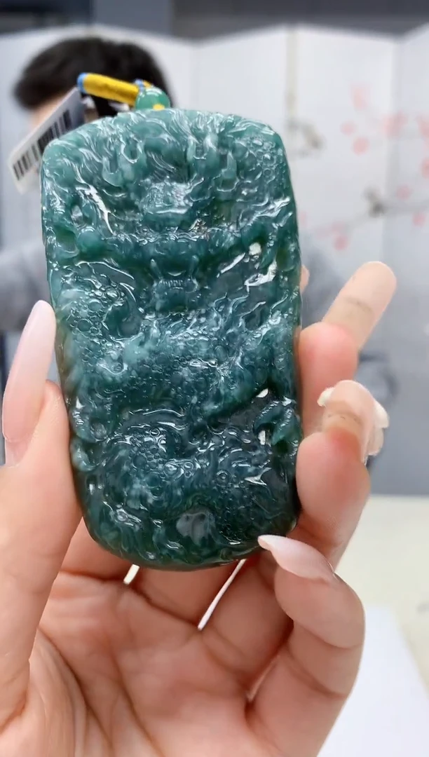 【闪购商品】定制翡翠未镶嵌5153lr-毛货挂件10