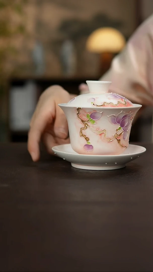 杯景德镇陶瓷杯碗柴烧多人