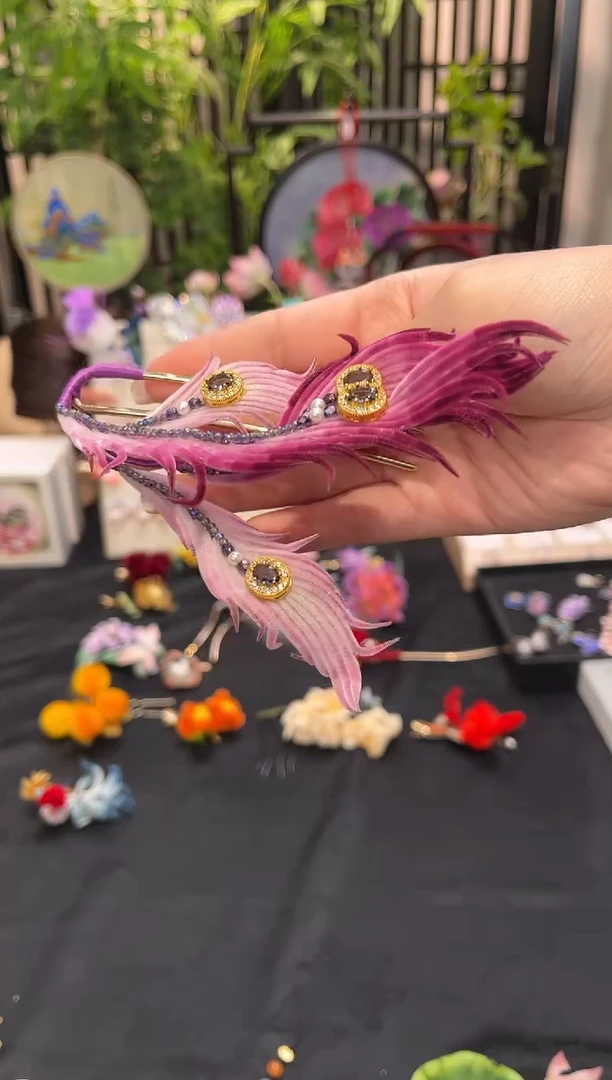 织绣紫*非遗苏绣手工饰品