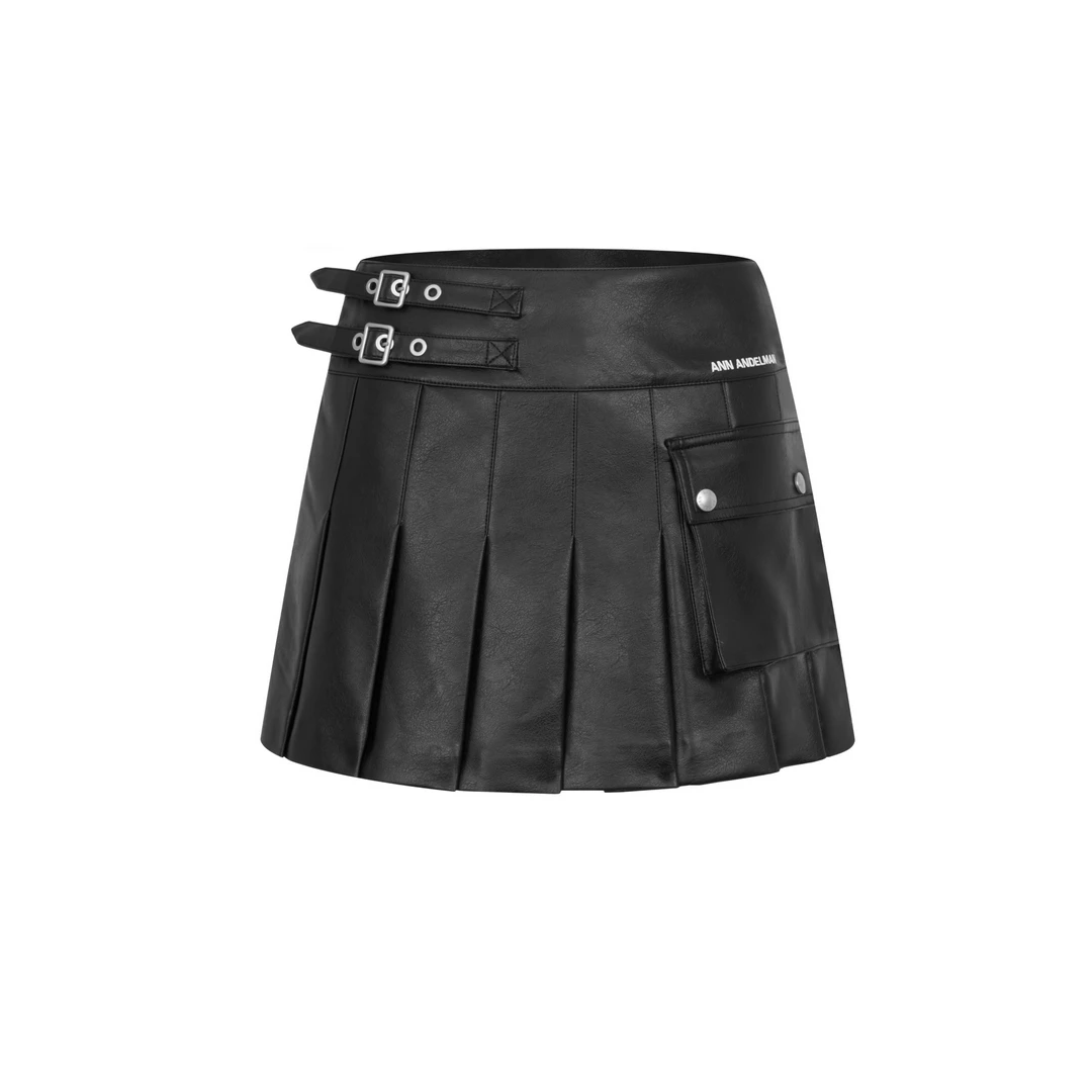 ANN ANDELMAN裙裙子高腰时尚百搭黑色学院风秋冬秋季