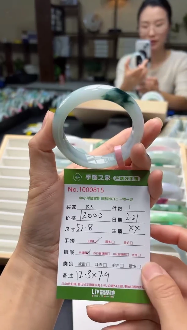 【闪购商品】翡翠手镯未镶嵌多人