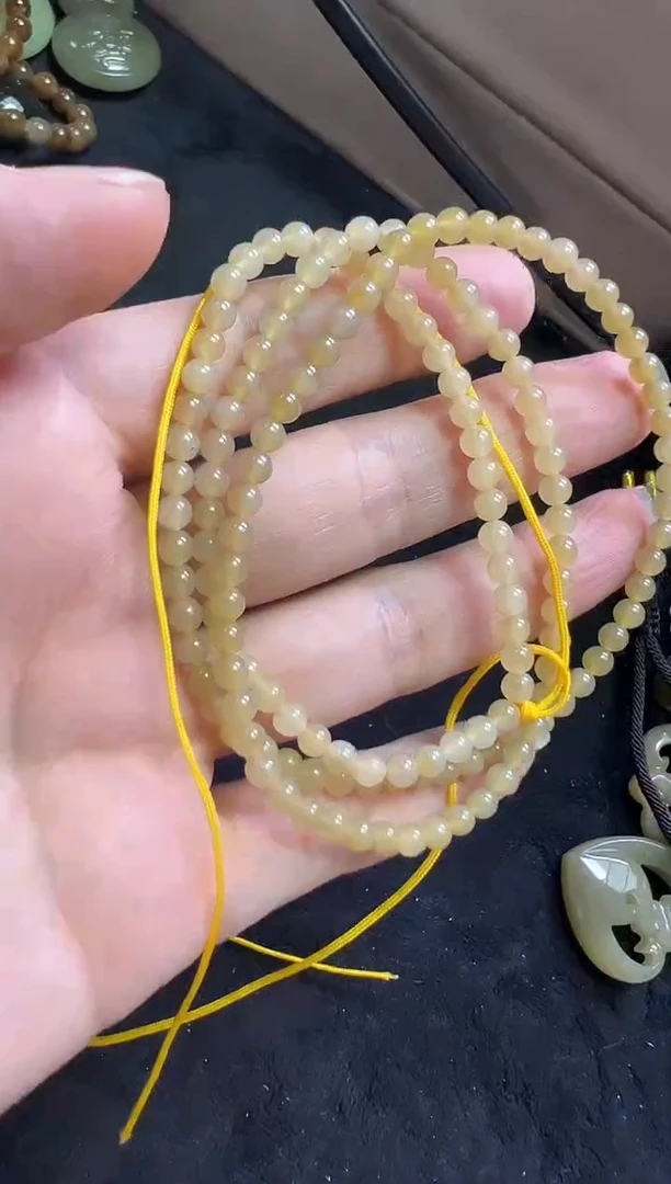 颈饰未镶嵌和田玉138号链接卡4mm