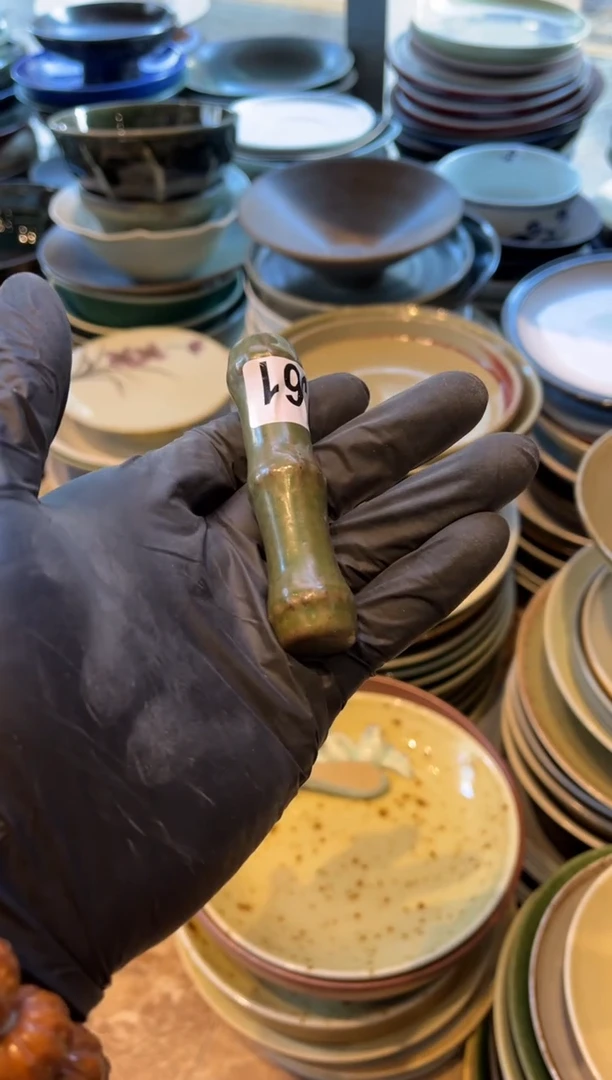 【闪购商品】瓷片361 竹子的人筷架 2个