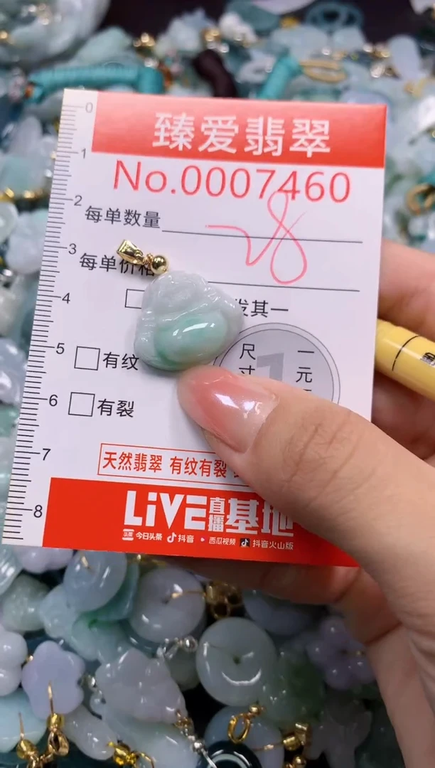 颈饰未镶嵌翡翠7460
