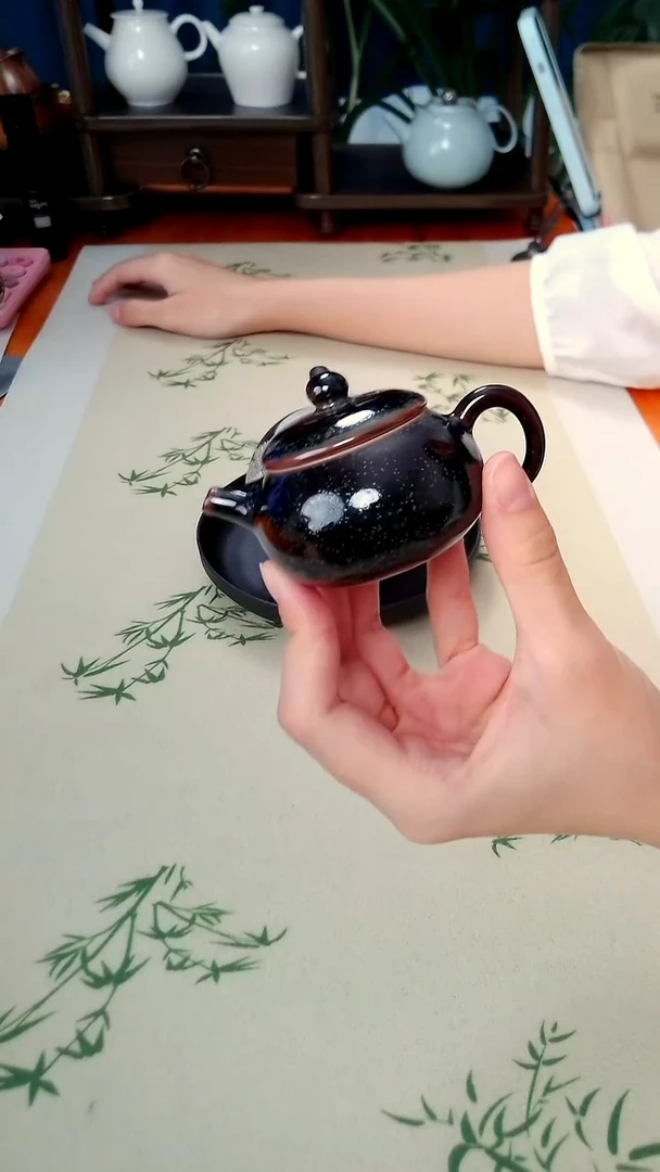 窑变精品手把壶陶壶-