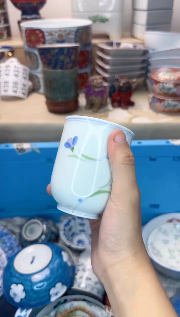 茶杯紫砂阿**吖435陶艺中古瓷器满18米包邮