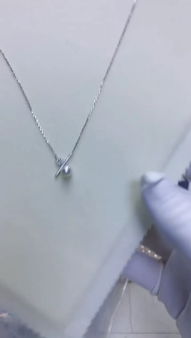 【闪购商品】海水珍珠饰品银S925镶嵌百分比套链