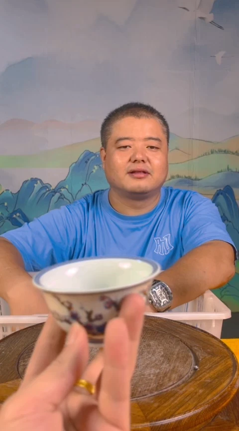 摆件景德镇陶瓷青花摆件96