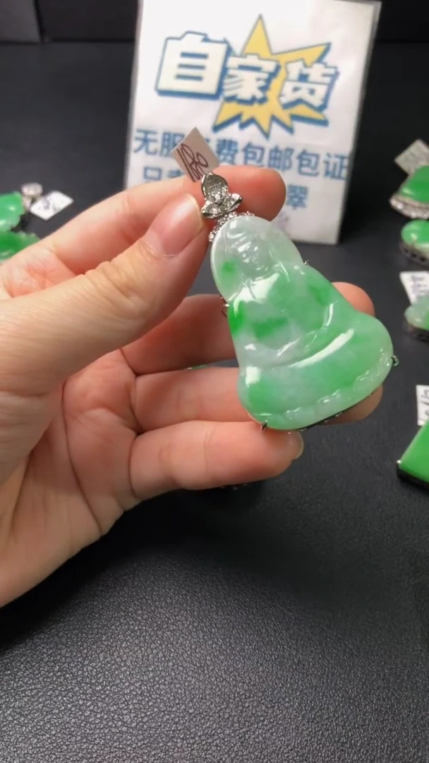 颈饰银S925镶嵌翡翠翡翠