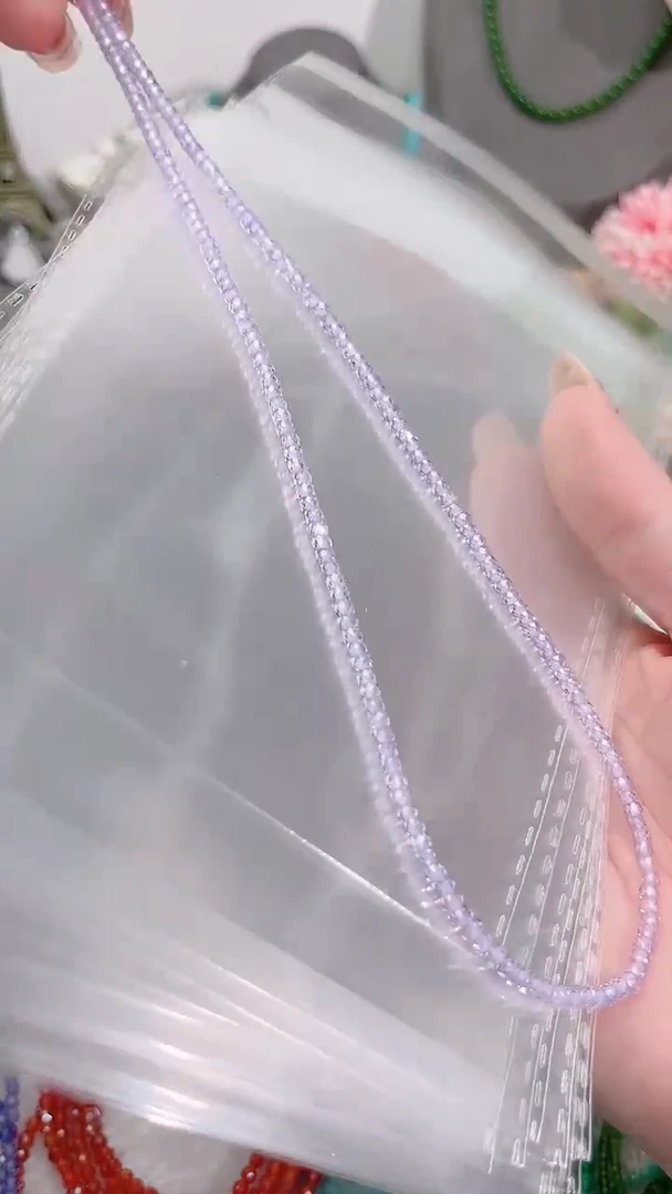 银S925镶嵌锂辉石项链紫99