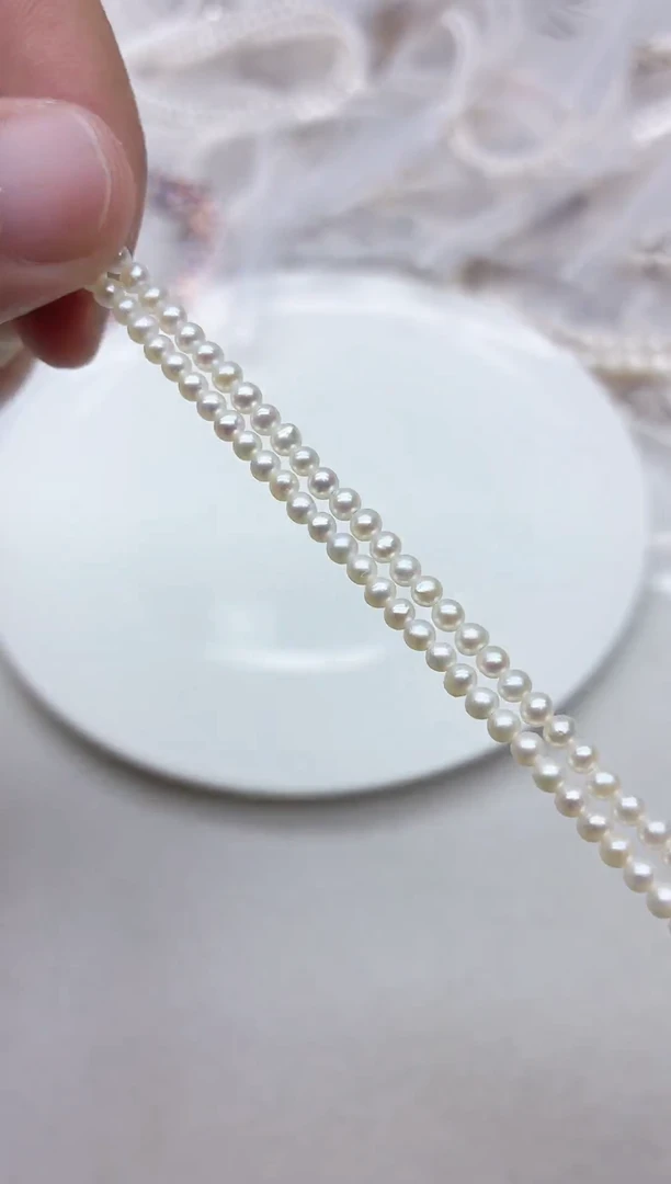 淡水珍珠未镶嵌项链A36